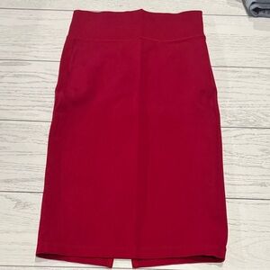 Chic Red Pencil Skirt for Women